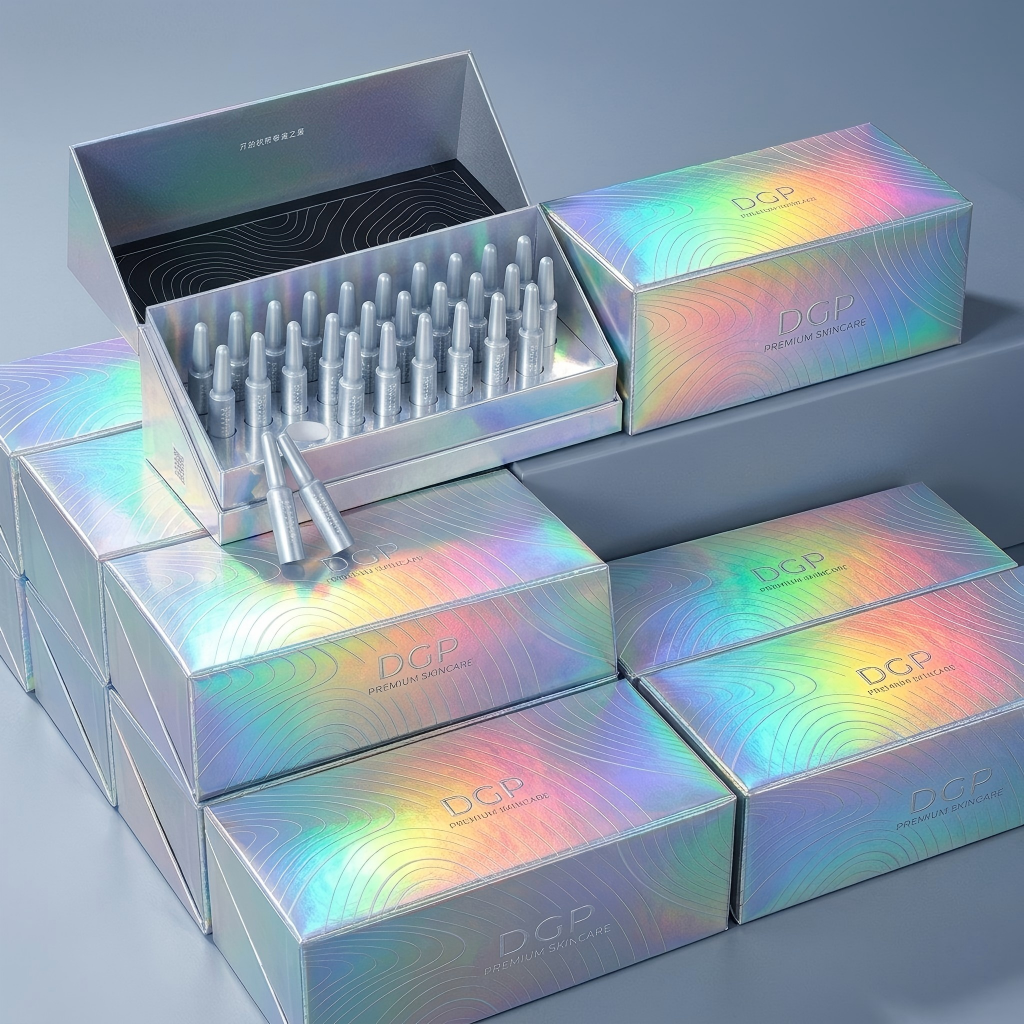 custom Holographic Skincare Box
