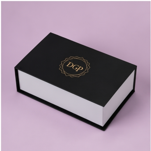 Black White Folding Box for jewelry and perfume