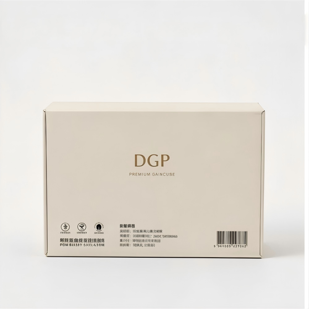 Custom Luxury Skincare Gift Box with decorative gold metal buckle