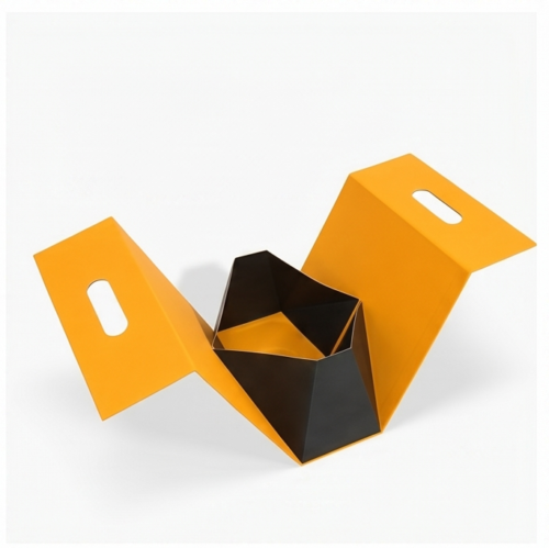 Custom Yellow Folding Box open structure