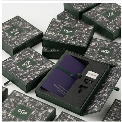 Luxury Magnetic Gift Box with Ribbon for high-end packaging
