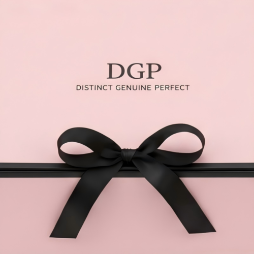 Custom Pink Foldable Handheld Gift Box with black ribbon