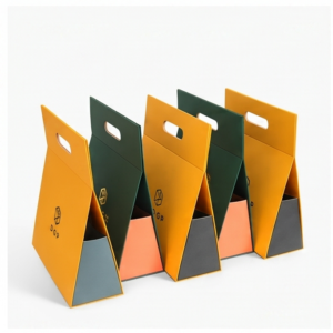 Custom Yellow Folding Box open structure