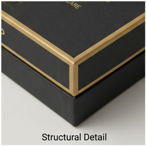 Custom Black and Gold Rigid Box
