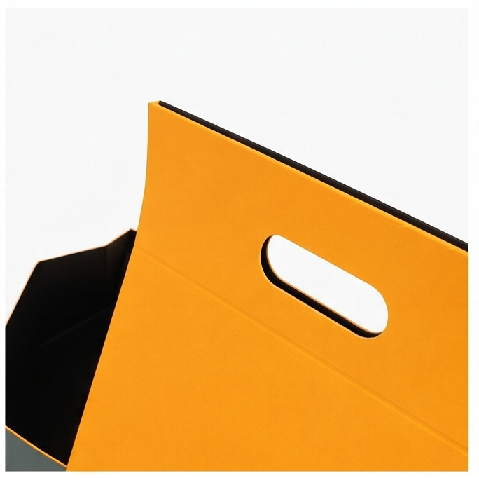 Custom Yellow Folding Box open structure