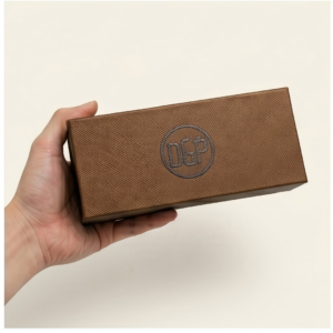 Custom Men Gift Set Box open with watch and belt buckle