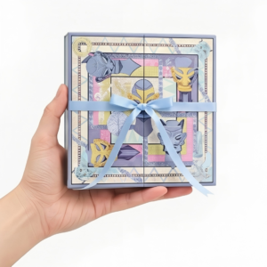 Bespoke Pink Magnetic Box with wholesale gift bag and ribbon packaging