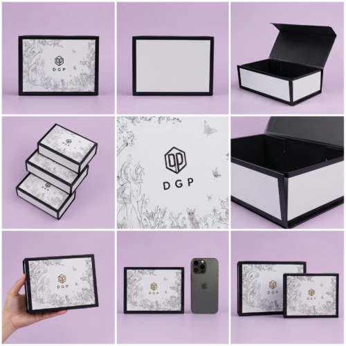 custom rigid box with magnetic lid
